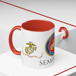 Mug, US Marines Veteran Patriotic Armed Forces Semper Fi Gift for Marine, Military Coffee Cup, Military Gift, Patriotic Mug, Semper Fi Mug,