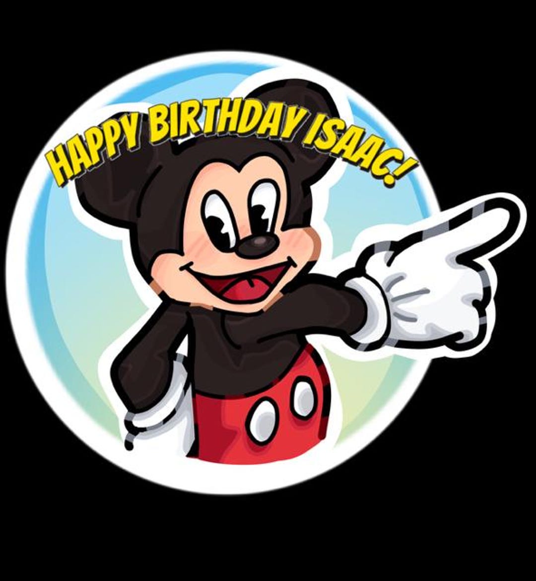 Isaac Labels Personalized Happy Birthday Stickers – Custom Name Candy Box Labels ...