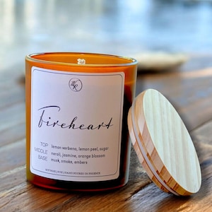 Fireheart | Aelin Ashriver Galathynius| Book Lover gift, Book Scented Candle, Literary Candle, Book Inspired Candle Scent | Throne of Glass