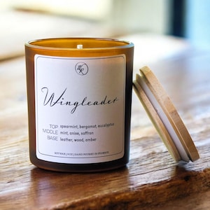 Wingleader | Xaden Riorson| Book Lover gift, Book Scented Candle, Literary Candle, Book Inspired Candle Scent | Empyrean Series