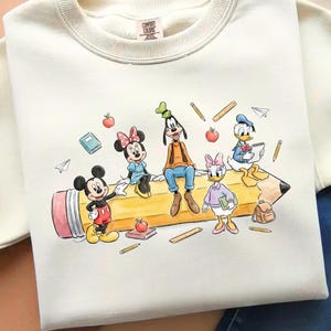 Mouse Friends Back to School PNG, Reading Sublimation Design (Digital File)