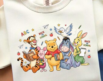 Honey Bear Friends Back to School PNG, First Day Sublimation Design (Digital File)