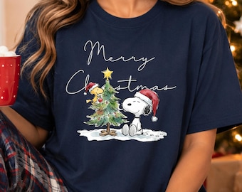 Christmas Tree PNG, Cute Holiday Sublimation Design, Merry Christmas Shirt Graphic, Festive Xmas Clipart, Winter Digital Download