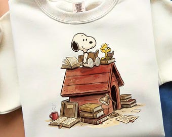 Back to School PNG, Beagle Reading Books PNG, Student Sublimation, Teacher PNG, Digital File