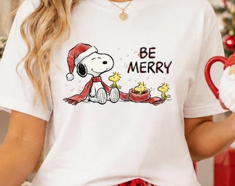 Merry Christmas PNG, Cute Holiday Beagle PNG, Santa Hat Christmas Puppy Sublimation Design (Digital Download)