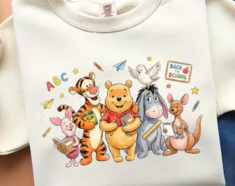 Honey Bear Friends Back to School PNG, First Day Sublimation Design (Digital File)