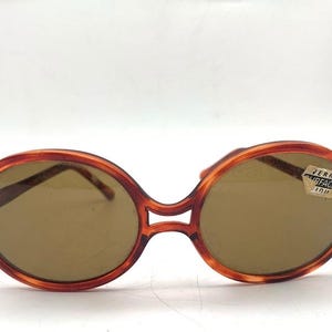 NOS Vintage Ultra Vintage tartaruga OCCHIALI DA SOLE Donna Made in France negli anni 70 new old stock
