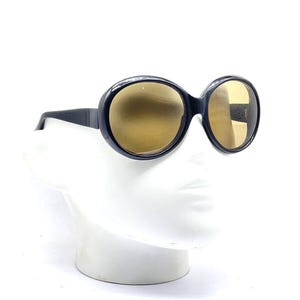 Vintage Persol Ratti Sunglasses 6473 Italy Black Meflecto Rare lenses Brown Mint conditions