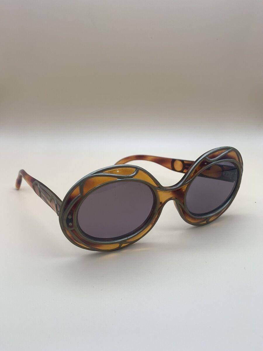 【1940-50s】Frame FRANCE”Sunglasses ” Frame France – Feaw vintage