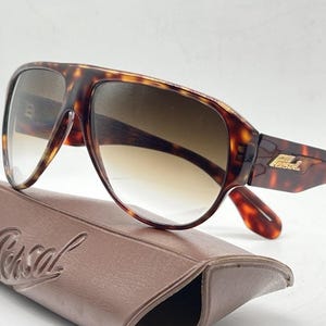 Persol Ratti &quot;P27&quot; Patent tortoise Sunglasses Rare Vintage Meflecto Brown Lens
