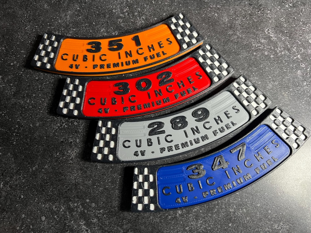 Ford Chevy Mustang Falcon Galaxie Ranchero 3D Magnetic Air Cleaner ...