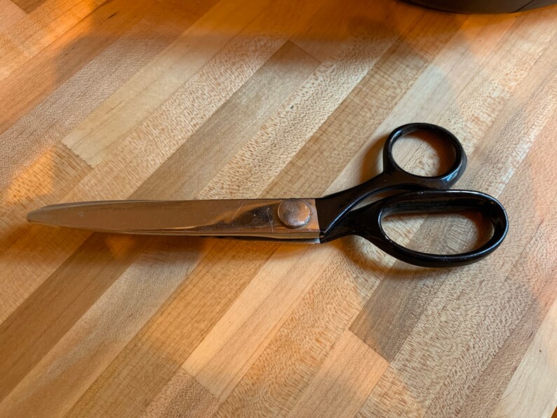 Vintage Wiss USA Scissors Pinking Shears Chrome Etsy
