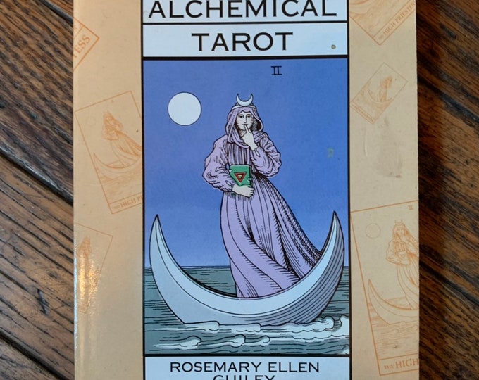 1995 the Alchemical Tarot Book by Rosemary Ellen Guiley Etsy