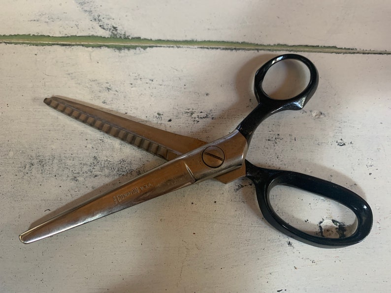 Vintage Compton USA Scissors Pinking Shears 2500 G Etsy