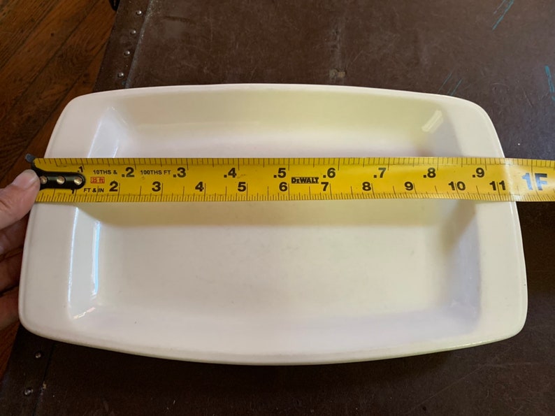 Vintage Mark Buffalo China Rectangular Plate Farmhouse Ironstone