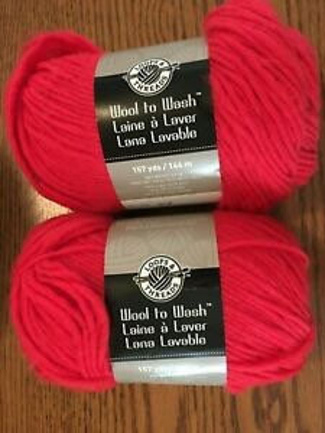 Loops and Threads Wool to Wash Yarn Skein Red Etsy