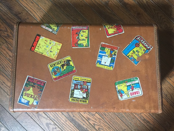 Vintage Samsonite State Stickers Decals Suitcase … - image 1
