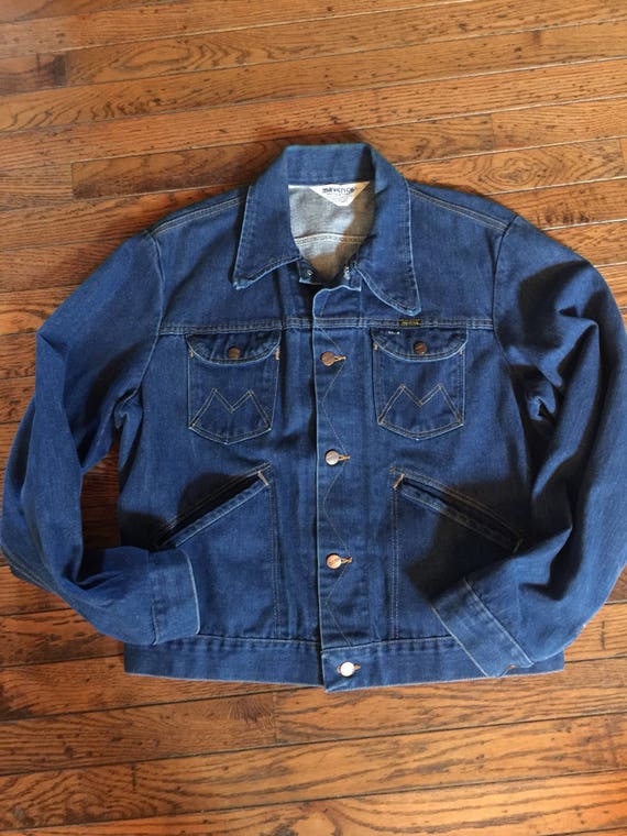 Vintage Maverick Automaticks Denim Jean Jacket Men