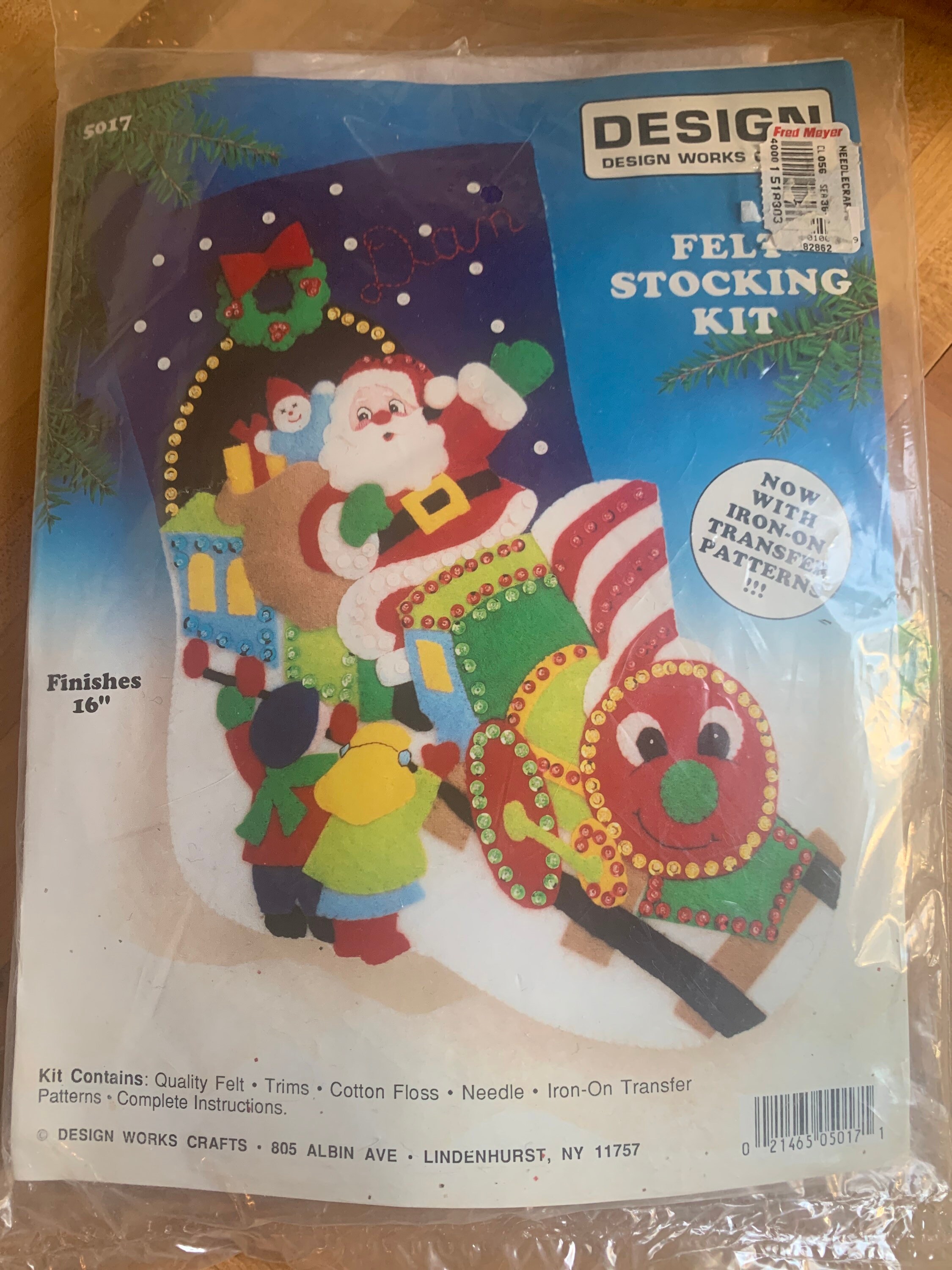 Design Works Crafts Happy Holiday Treats Counted Cross Stitch Stocking Kit