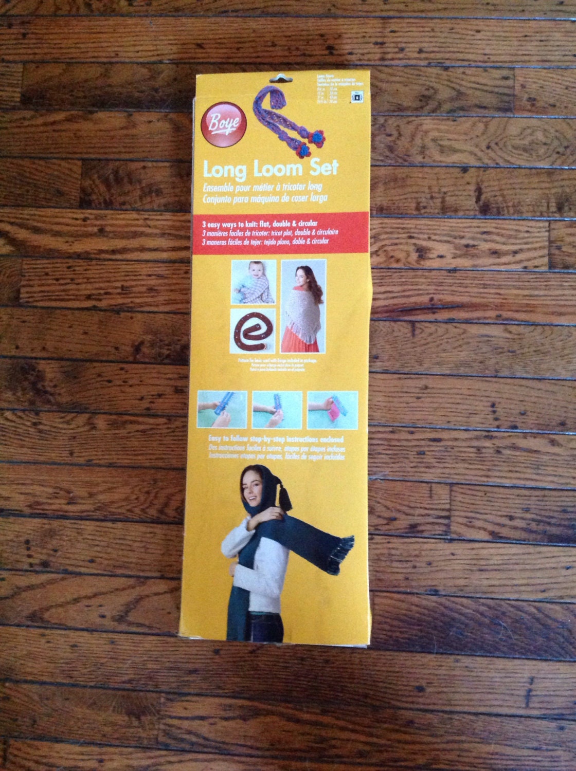 Boye Long Loom Set 4 Looms Hook Needle Instructions Etsy