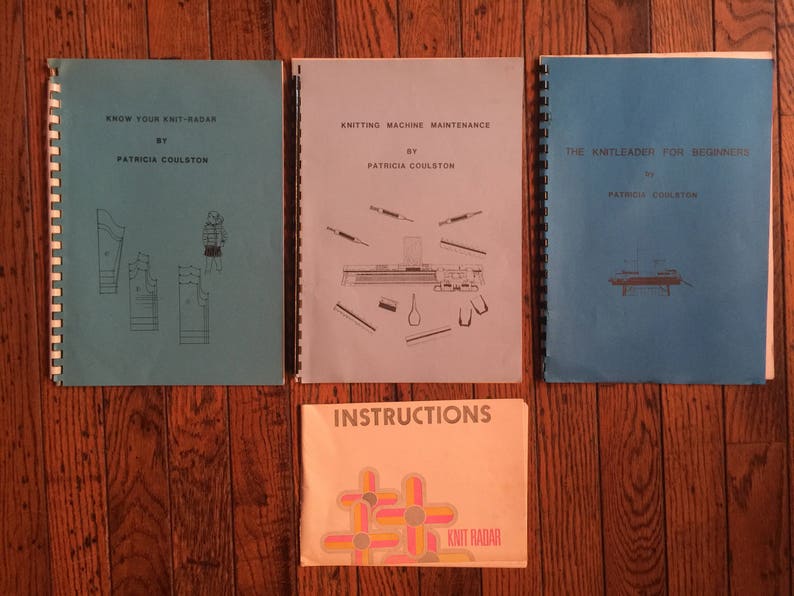 Vintage Knit Radar Knitting Machine Books Instructions Patricia Coulston