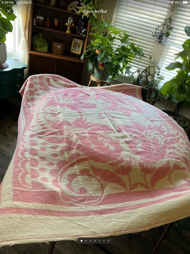 Vintage Crown Royal Holland Wool Blanket 68 X 82 Etsy