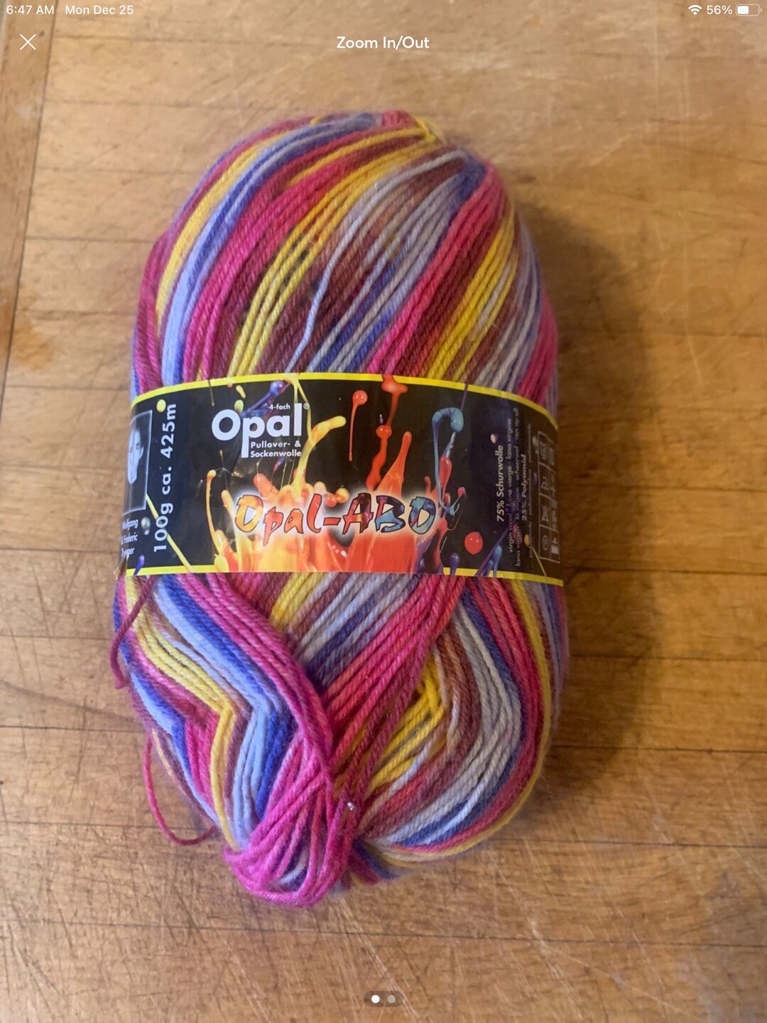 Opal Wool Sock Yarn ABO 100 G Etsy