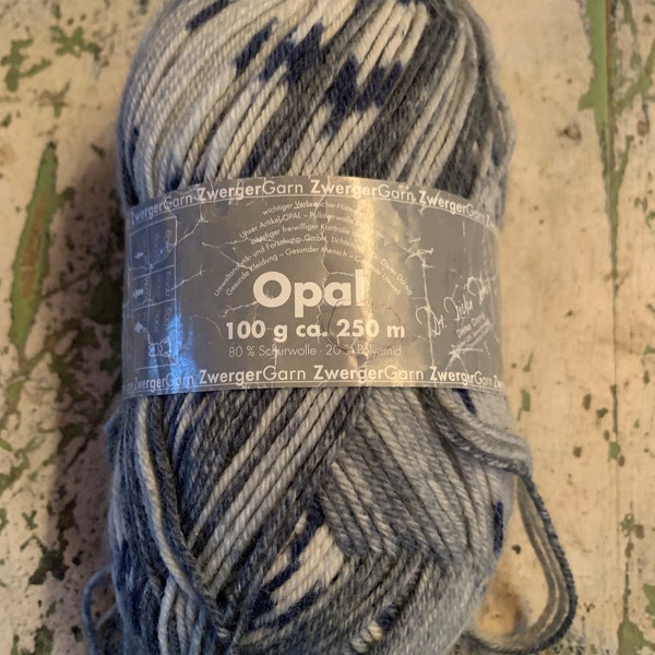 Opal Yarn Skein 100 grams Virgin Wool Polyamide Saphir 1203