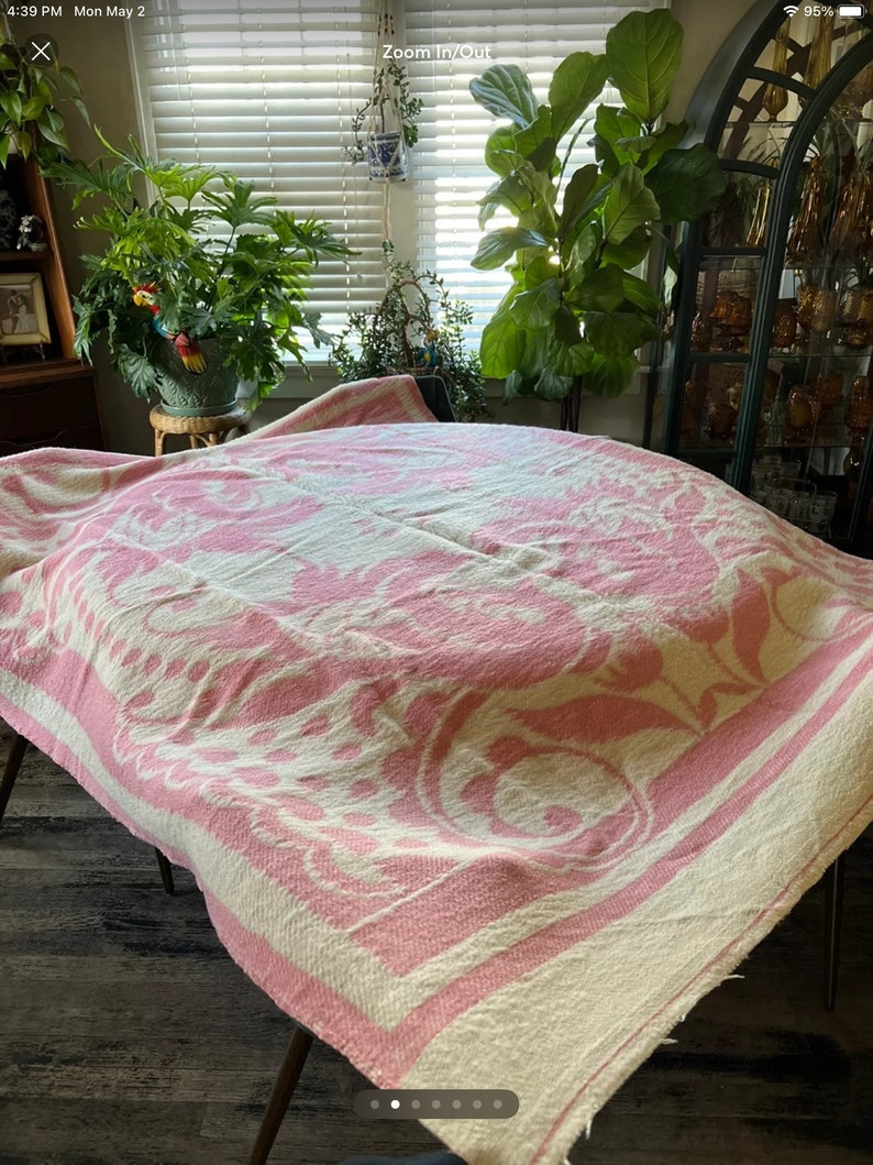 Vintage Crown Royal Holland Wool Blanket 68 X 82 Etsy