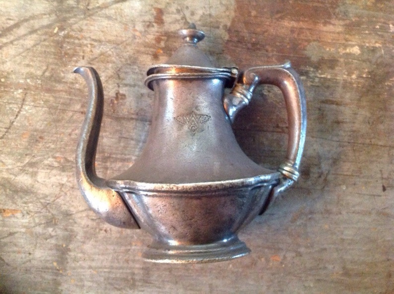 Vintage Reed & Barton Silver Soldered Tea Pot Etsy