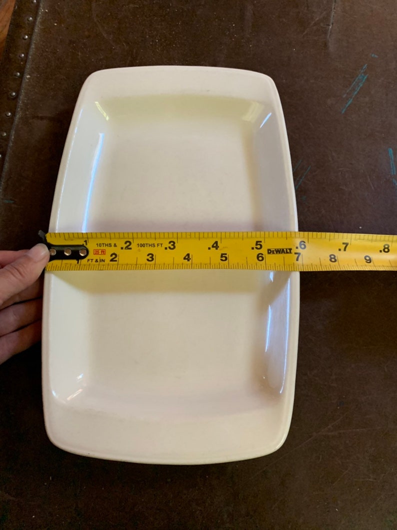 Vintage Mark Buffalo China Rectangular Plate Farmhouse Ironstone