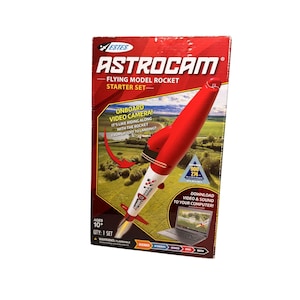 Estes Astrocam Flying Model Rocket Starter Set W/ Onboard Video Camera Ages 10+ Includes 16GB Micro SD