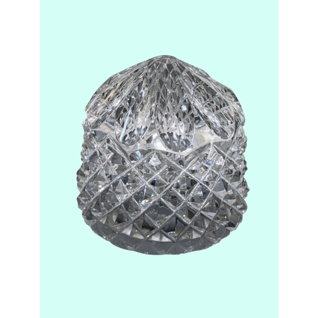 Patterned Crystal Cut Crystal Clear Glass Patterned Dome 2.5 in Height Vintage - Etsy