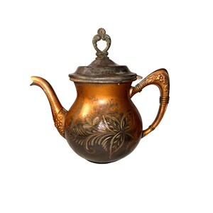 Antique Acadian Silver Co Tea Set 2010 Teapot Sugar Creamer Quadruple Plate 3pc
