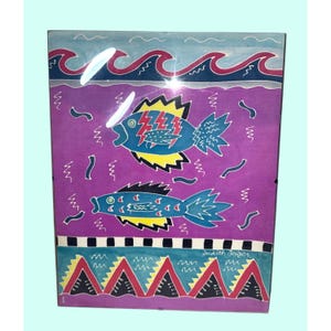 ジュディス ガイガー JUDITH  「Coris Fish」大作 Judith Geiger Art - Etsy