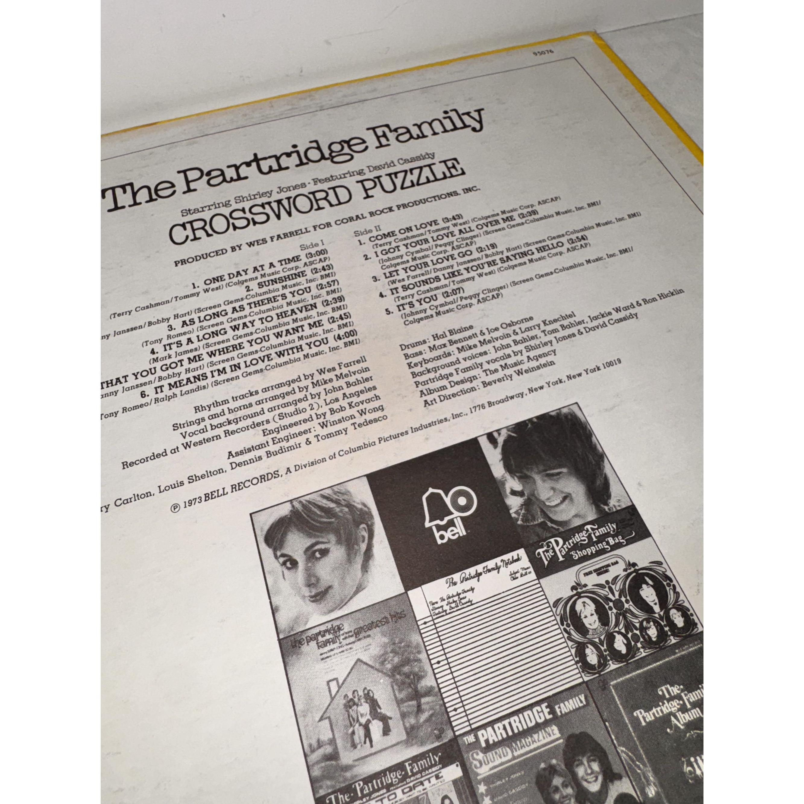 The Partridge Family Crossword Puzzle Vinyl Record 1973 - Etsy