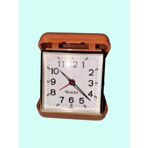 Vintage Westclox Klapp Reisewecker Mit Etui