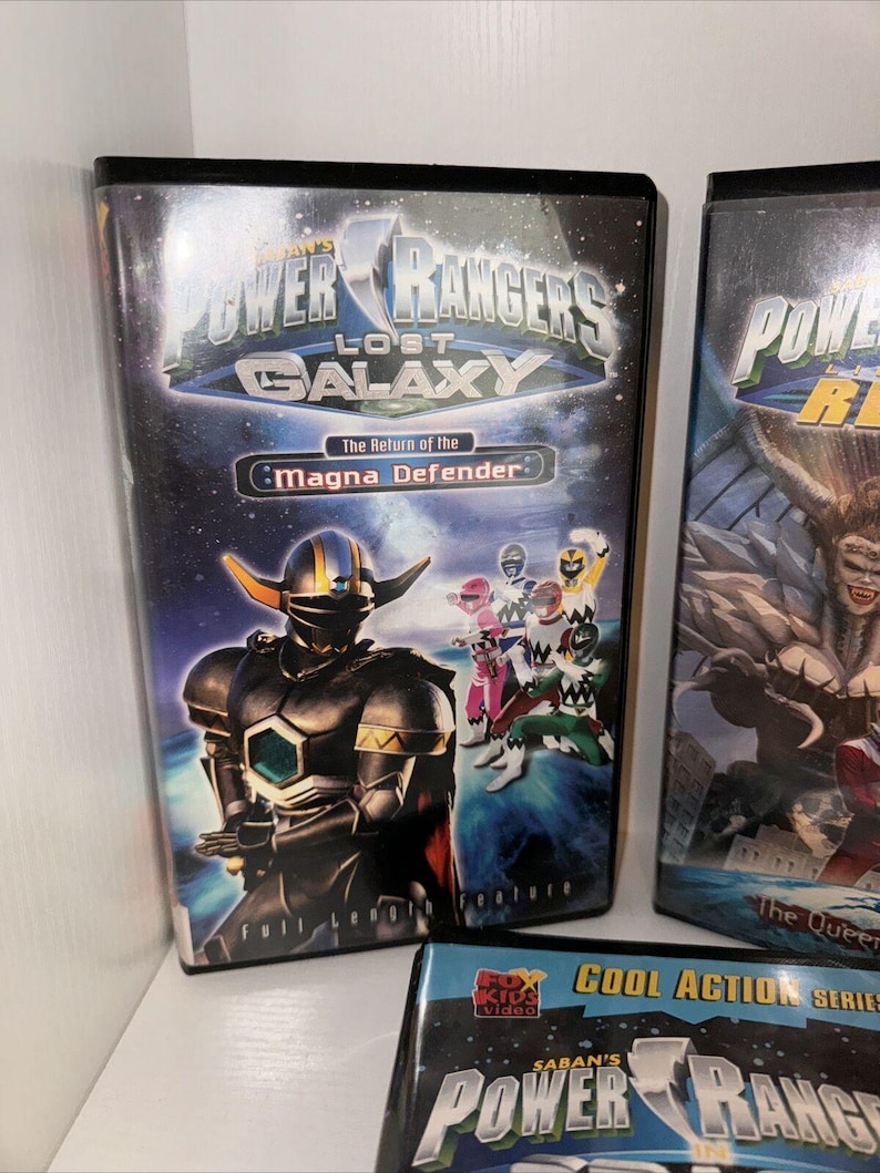 Vintage Power Ranger VHS Movie 90s Set of 3 - Etsy