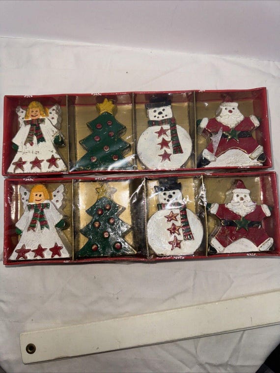 TWO'S COMPANY クリスマスキャンドル 8個セット NOS ヴィンテージ 陶器