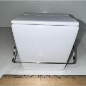 Pottery Barn Ceramic Takeout Box Small Microwave Safe China
