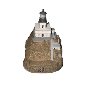 Tillamook Rock Lighthouse Replica 1881 Coastal Decor