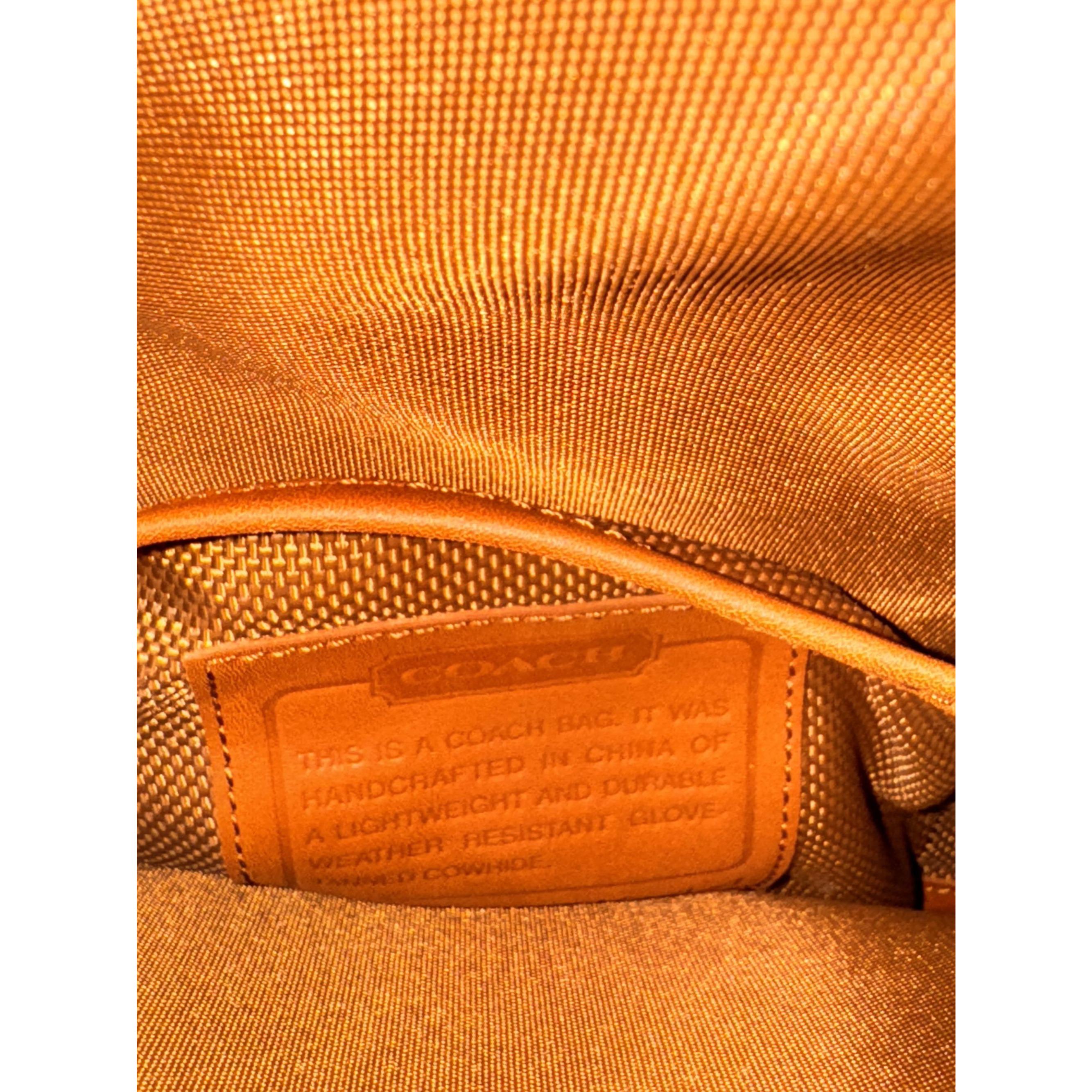 Vintage Coach Tan Turn Lock Leather Express Case Briefcase