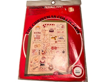 Paragon Needlecraft Julalfabet Sampler Kit 14"x18"