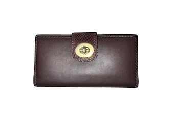 Vintage Coach Legacy Wallet Tan Brown Leather 65th Anniversary