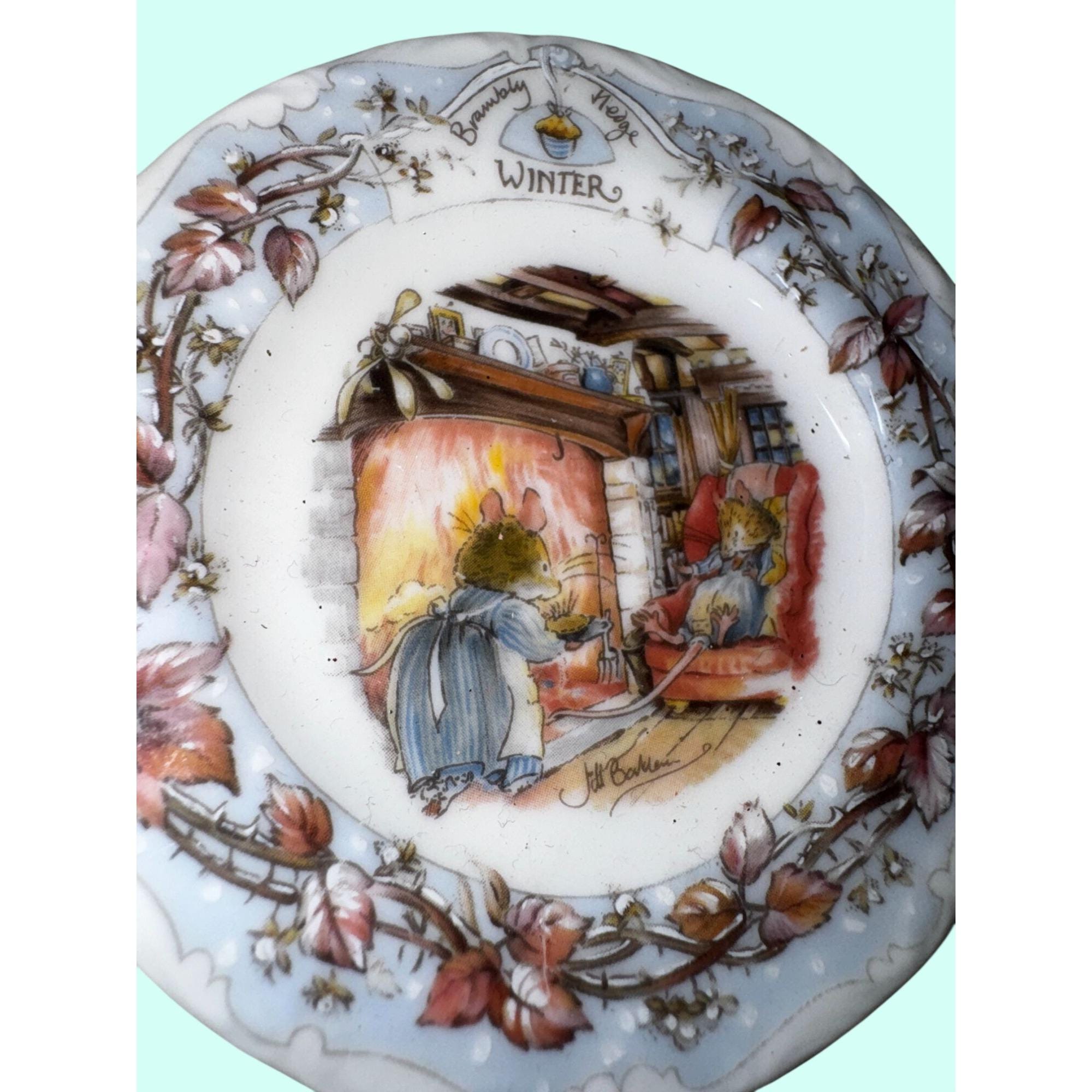 Royal Doulton Brambly Hedge Winter Plate Jill Barklem 1983 - Etsy