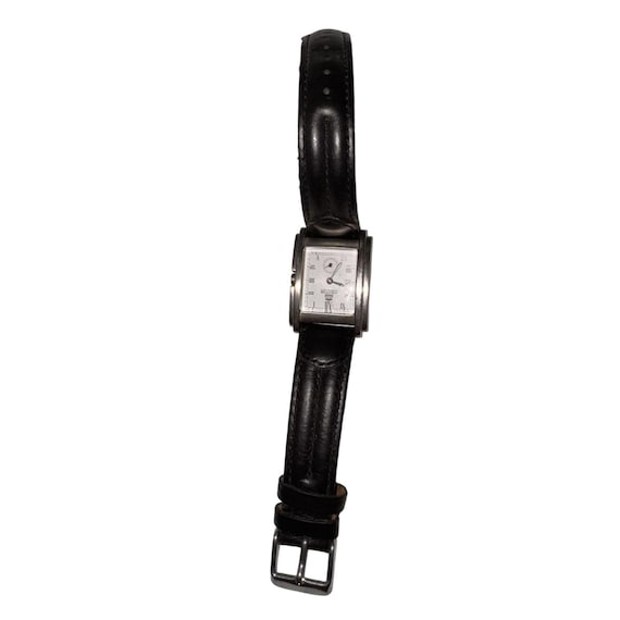 Structure Square Quartz Watch With Leather Band &… - image 4