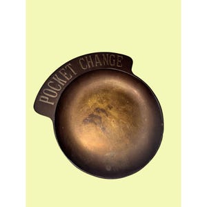 Vintage Brass Pocket Change Dish