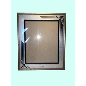 Art Deco Reverse Painted Frame - Etsy