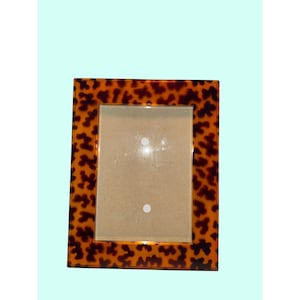 Tortoise Shell Resin Photo Frame Vintage Design Horizontal Vertical