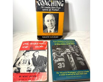 Knute Rockne Coaching System Football Book Lot